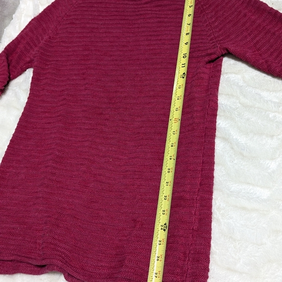 #1584 Liz Clairborne short sleeve pink knit crew neck sweater Med - Picture 9 of 10